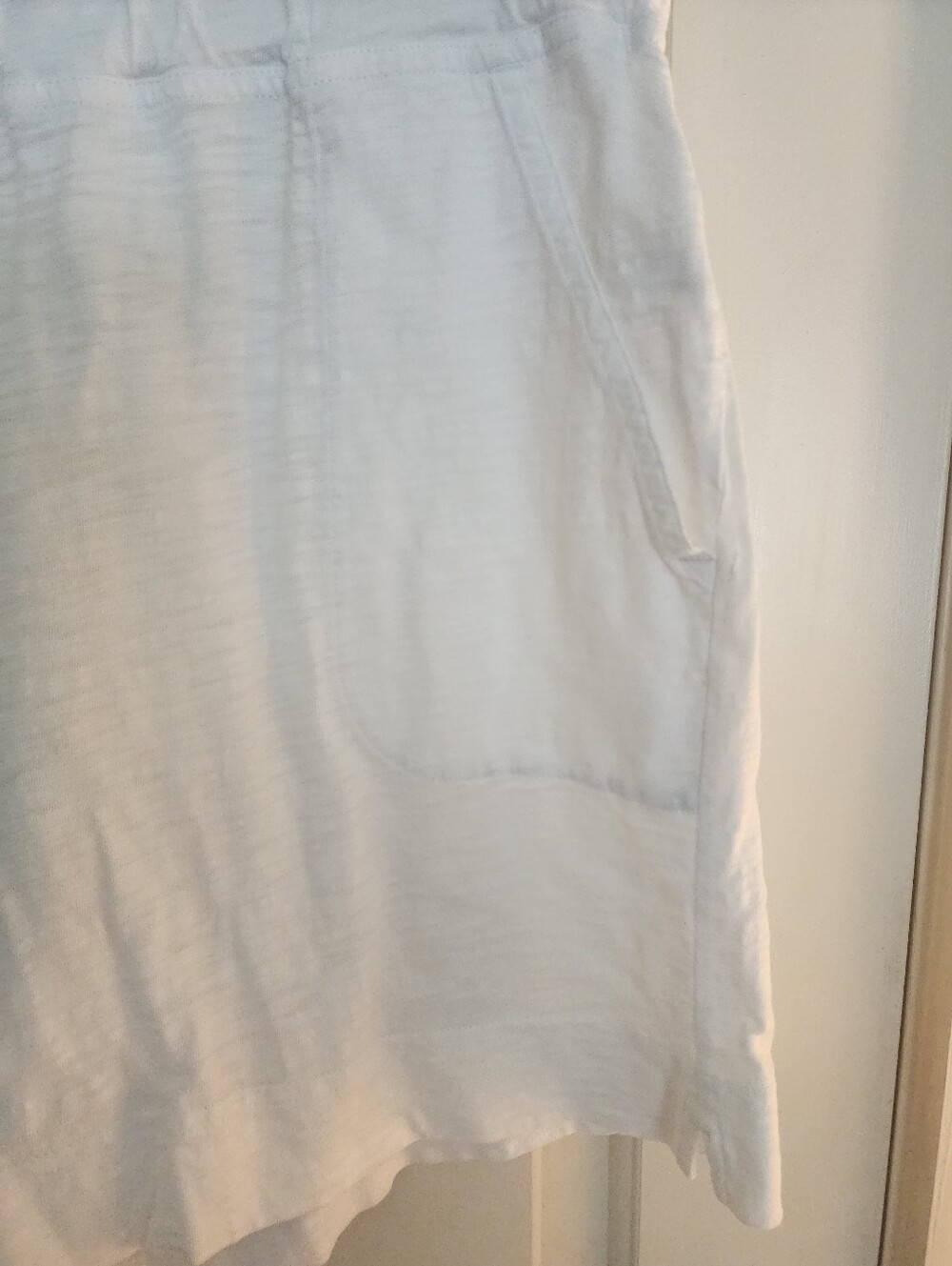Escape By Habitat Slub Cotton White Shorts Pull On Size L Beach Travel Classic - Picture 4 of 9